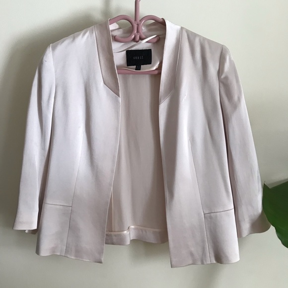 Blush satin blazer 🌸 - Picture 1 of 6